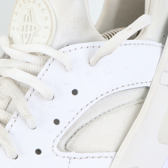 Nike Air Huarache Ostrich Triple White Sneakers main image 13